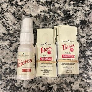 Young Living Thieves Hand Sanitizer and spray unopened